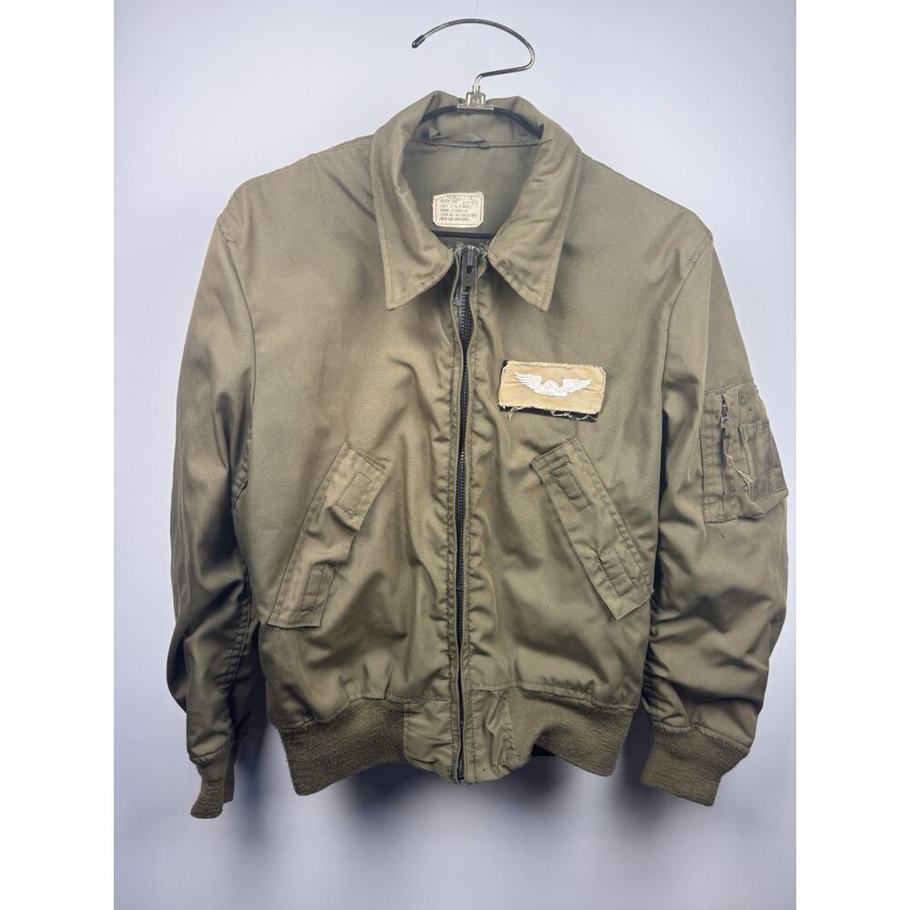 Vintage Cold Weather Military Jacket Flyer’s MED-Long NSN:8415-00-217-7221)